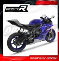 escape silenciador DOMINATOR GPS negro compatible con la motocicleta Yamaha YZF R6 2017  2023 3