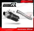 escape silenciador DOMINATOR Slipon GP1 negro compatible con la motocicleta Suzuki GSXR 1000 K1  K4 2001  2004 2