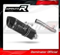 escape silenciador DOMINATOR Slipon HP1 negro compatible con la motocicleta Suzuki GSXR 1000 K1  K4 2001  2004 2