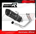 complete exhaust system with muffler DOMINATOR Full System HP1 BLACK fits to Kawasaki Z650 2017  2023 2