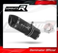 escape silenciador DOMINATOR HP1 negro compatible con la motocicleta Daelim VJF Roadsport 125