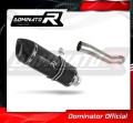 escape silenciador DOMINATOR HP1 negro compatible con la motocicleta Aprilia RSV 4 R APRC Factory 2011  2015 2