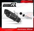 escape silenciador DOMINATOR HP1 negro compatible con la motocicleta Aprilia Pegaso 650 2001  2004 2