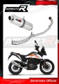 sistema de escape completo con silenciador DOMINATOR Full System oval compatible con la motocicleta KTM 390 Adventure 2020  2023 2