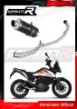 sistema de escape completo con silenciador DOMINATOR Full System GP1 negro compatible con la motocicleta KTM 390 Adventure 2020  2023