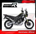 complete exhaust system with muffler DOMINATOR Full System HP6 BLACK fits to Aprilia Tuareg 660 2021  2023 2