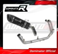 complete exhaust system with muffler DOMINATOR Full System HP6 BLACK fits to Aprilia Tuareg 660 2021  2023 5
