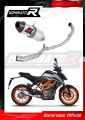 sistema de escape completo con silenciador DOMINATOR Full System HP3 compatible con la motocicleta KTM 390 Duke 2021  2023 2