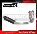 sistema de escape completo con silenciador DOMINATOR Full System HP8 negro compatible con la motocicleta Suzuki GSXS 1000 / F 2015  2020 2