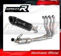 sistema de escape completo con silenciador DOMINATOR Full System HP8 negro compatible con la motocicleta Suzuki GSXS 1000 / F 2015  2020 2