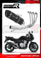 sistema de escape completo con silenciador DOMINATOR Full System HP1 negro compatible con la motocicleta Suzuki GSF 1250 N / S BANDIT 2007  2016