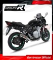 complete exhaust system with muffler DOMINATOR Full System GP1 fits to Suzuki GSF 650 BANDIT N / S 2007  2016 3