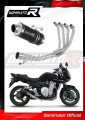 sistema de escape completo con silenciador DOMINATOR Full System GP1 negro compatible con la motocicleta Suzuki GSF 650 BANDIT N / S 2007  2016