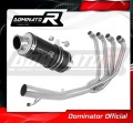 sistema de escape completo con silenciador DOMINATOR Full System GP1 negro compatible con la motocicleta Suzuki GSF 650 BANDIT N / S 2007  2016 2