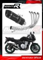 sistema de escape completo con silenciador DOMINATOR Full System HP1 negro compatible con la motocicleta Suzuki GSF 650 BANDIT N / S 2007  2016
