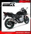 sistema de escape completo con silenciador DOMINATOR Full System redondo compatible con la motocicleta Suzuki GSF 650 BANDIT N / S 2007  2016 3