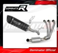 complete exhaust system with muffler DOMINATOR Full System HP6 BLACK EX fits the motorcycle Yamaha Tracer 9 / GT 2021   2023 2