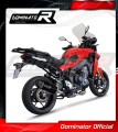 complete exhaust system with muffler DOMINATOR Full System HP6 BLACK EX fits to Yamaha Tracer 9 / GT 2021  2023 4