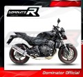 escape silenciador DOMINATOR oval compatible con la motocicleta Honda CB 600F HORNET PC41 2007  2013 4