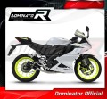 sistema de escape completo con silenciador DOMINATOR Full System GP negro compatible con la motocicleta Yamaha YZF R125 2021  2023 4