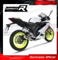 sistema de escape completo con silenciador DOMINATOR Full System GP compatible con la motocicleta Yamaha YZF R125 2021  2023 3