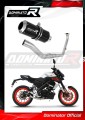 sistema de escape completo con silenciador DOMINATOR Full System GP negro compatible con la motocicleta Yamaha MT 125 2021  2024