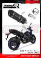 FZ 8 N / FZ8 S FAZER EXHAUST Black Homologated ECE Type approval - Street legal Yamaha Muffler Auspuff Sportauspuff Silencer Echappement Silencieux Scarico Scarichi Escape Wydech Tłumik Carbon End Cap HP1 2010 - 2016 DOMINATOR