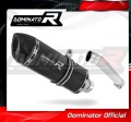 escape silenciador DOMINATOR HP1 negro compatible con la motocicleta Suzuki DL 650 VStrom 2004  2006 4