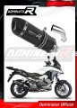 escape silenciador DOMINATOR HP1 negro compatible con la motocicleta Honda VFR 800 X Crossrunner 2015  2021 5