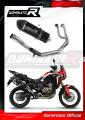 sistema de escape completo con silenciador DOMINATOR Full System HP7 negro compatible con la motocicleta Honda CRF 1000L Africa Twin 2016  2019 3