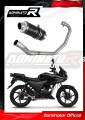 sistema de escape completo con silenciador DOMINATOR Full System GP1 negro compatible con la motocicleta Honda CBF 125 2009  2014 3