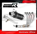 complete exhaust system with muffler DOMINATOR Full System GP1 BLACK fits to Suzuki GSF 650 BANDIT N / S 2005  2006 4