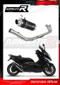kompletny układ wydechowy z tłumikiem DOMINATOR Full System GP1 CZARNY pasujący do motocykla Yamaha T-MAX 500 2008 - 2011 3