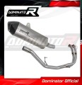 sistema de escape completo con silenciador DOMINATOR Full System titanio HP7 compatible con la motocicleta Benelli TRK 502 X 2018  2021 2