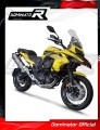 sistema de escape completo con silenciador DOMINATOR Full System titanio HP7 compatible con la motocicleta Benelli TRK 502 X 2018  2021 3