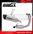 sistema de escape completo con silenciador DOMINATOR Full System titanio HP6 compatible con la motocicleta Aprilia Tuono 660 2021  2024
