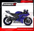 sistema de escape completo con silenciador DOMINATOR Full System titanio HP6 compatible con la motocicleta Yamaha YZF R6 2017  2023 3