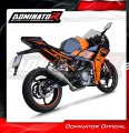 sistema de escape completo con silenciador DOMINATOR Full System OV G2 compatible con la motocicleta KTM RC 390 2022  2024 3