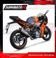sistema de escape completo con silenciador DOMINATOR Full System HP8 compatible con la motocicleta KTM RC 390 2022  2024 3