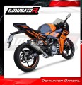 sistema de escape completo con silenciador DOMINATOR Full System HP8 compatible con la motocicleta KTM RC 390 2022  2024 3