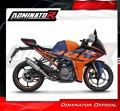 sistema de escape completo con silenciador DOMINATOR Full System HP8 compatible con la motocicleta KTM RC 390 2022  2024 4