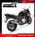 escape silenciador DOMINATOR redondo compatible con la motocicleta Suzuki GSXF 650 2007  2016 3