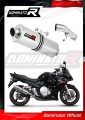 escape silenciador DOMINATOR oval compatible con la motocicleta Suzuki GSXF 650 2007  2016