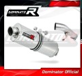 escape silenciador DOMINATOR oval compatible con la motocicleta Suzuki GSXF 650 2007  2016 2