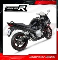 escape silenciador DOMINATOR GP1 negro compatible con la motocicleta Suzuki GSXF 650 2007  2016 3