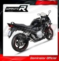 escape silenciador DOMINATOR HP1 negro compatible con la motocicleta Suzuki GSXF 650 2007  2016 3