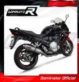 sistema de escape completo con silenciador DOMINATOR Full System redondo compatible con la motocicleta Suzuki GSXF 650 2007  2016 3