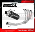 sistema de escape completo con silenciador DOMINATOR Full System GP1 negro compatible con la motocicleta Suzuki GSXF 650 2007  2016 2