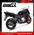 complete exhaust system with muffler DOMINATOR Full System HP1 BLACK fits to Suzuki GSXF 650 2007  2016 3