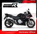 complete exhaust system with muffler DOMINATOR Full System HP1 BLACK fits to Suzuki GSXF 650 2007  2016 4